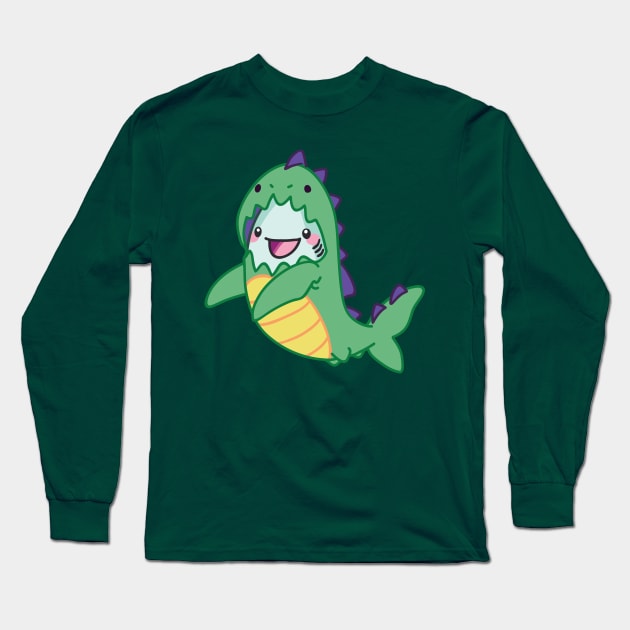 Byte's Costume: Dinosaur Long Sleeve T-Shirt by bytesizetreasure